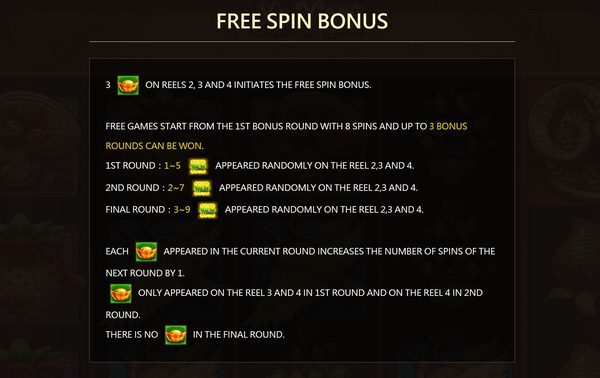 Free spins bonus XiYangYang